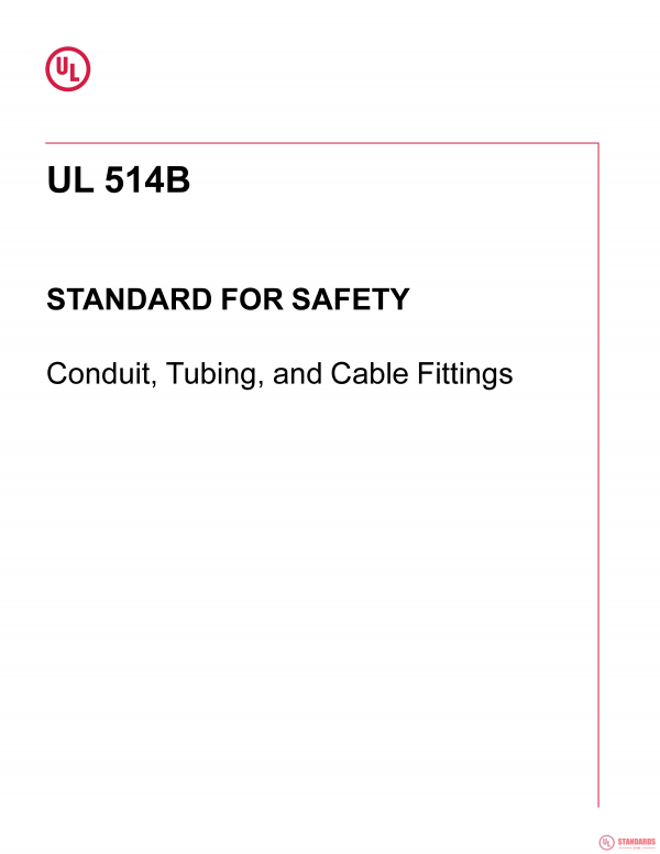 UL 514B PDF UL 514B PDF